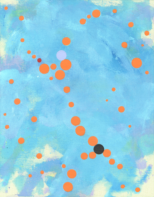 Static Signal in Blue